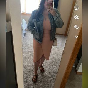 Cute Pink Wrap Dress